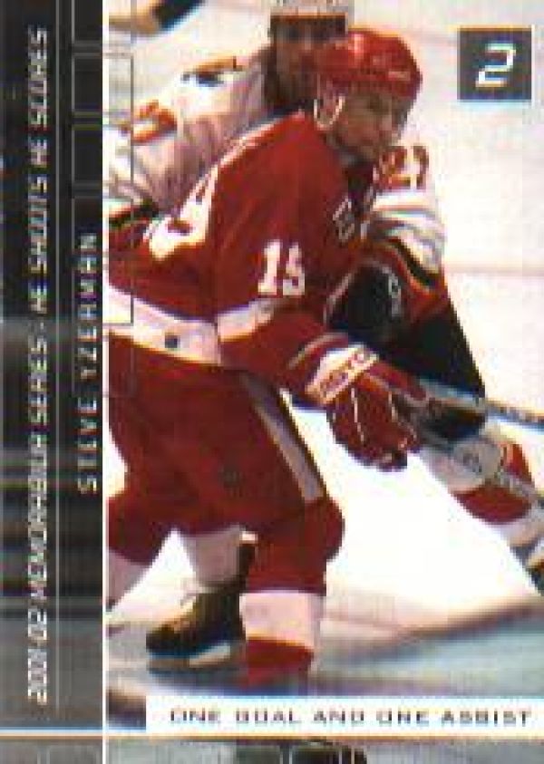 NHL 2001-02 BAP Memorabilia He Shoots - He Scores - No 17 - Steve Yzerman