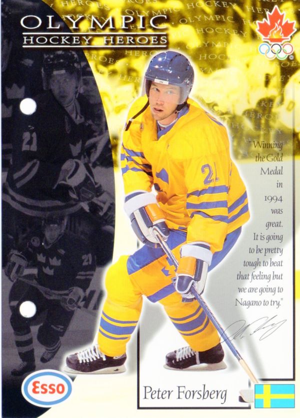 NHL 1997 / 98 ESSO Olympic Hockey Heroes - No 43 - Peter Forsberg