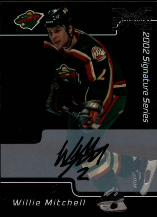 NHL 2001-02 BAP Signature Series Autographs First Signature Card - No 062 - Willie Mitchell