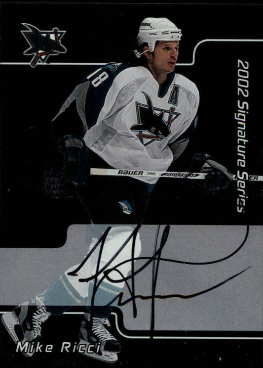 NHL 2001-02 BAP Signature Series Autographs - No 122 - Mike Ricci