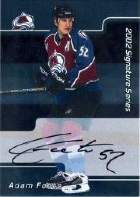 NHL 2001-02 BAP Signature Series Autographs - No 153 - Adam Foote