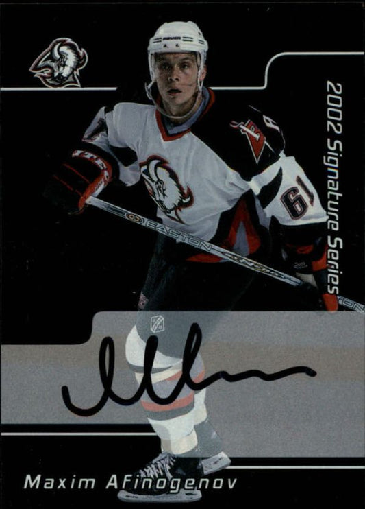 NHL 2001-02 BAP Signature Series Autographs - No 176 - Maxim Afinogenov
