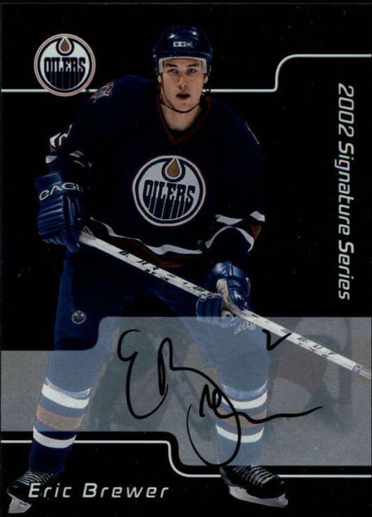 NHL 2001-02 BAP Signature Series Autographs - No 184 - Eric Brewer
