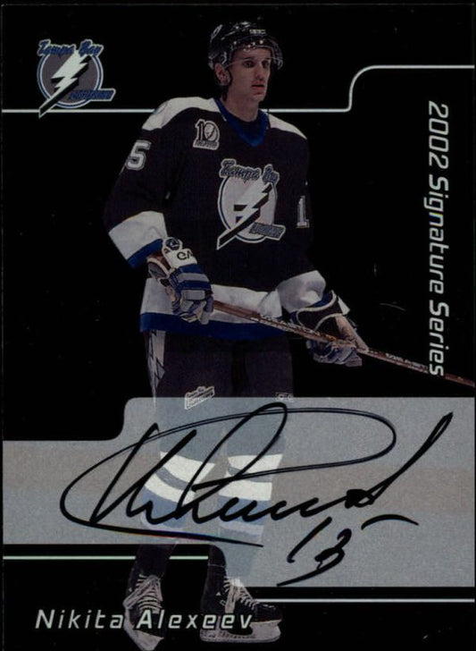 NHL 2001-02 BAP Signature Series Autographs First Signature Card - No 248 - Nikita Alexeev