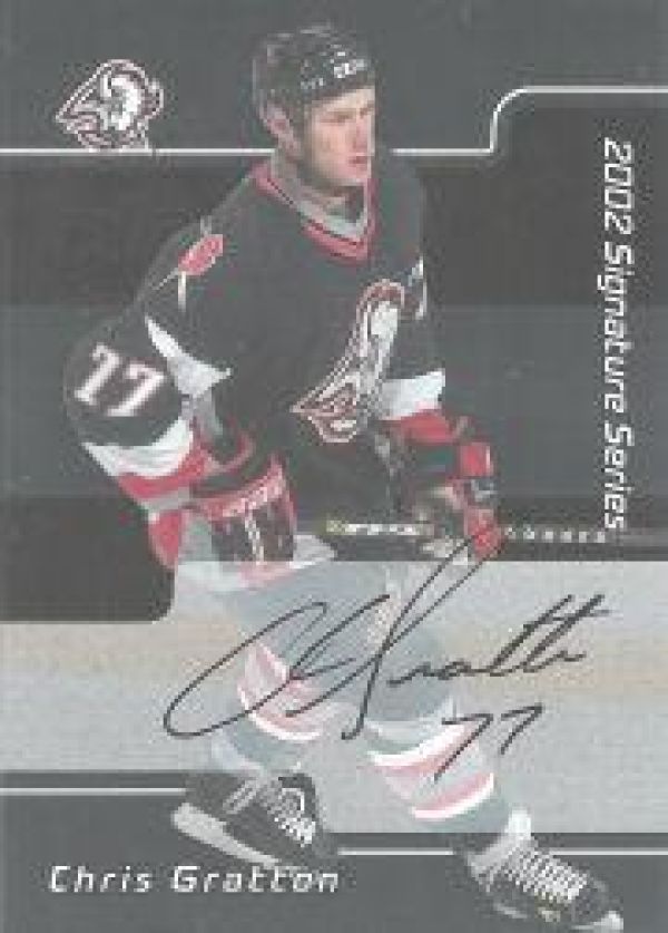 NHL 2001-02 BAP Signature Series Autographs - No LCG - Chris Gratton