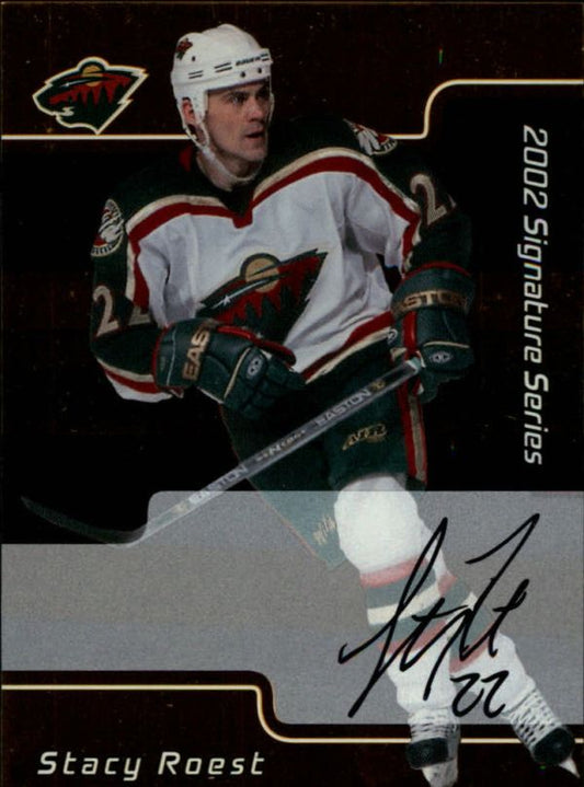 NHL 2001-02 BAP Signature Series Autographs Gold First Signature Card - No 135 - Stacy Roest