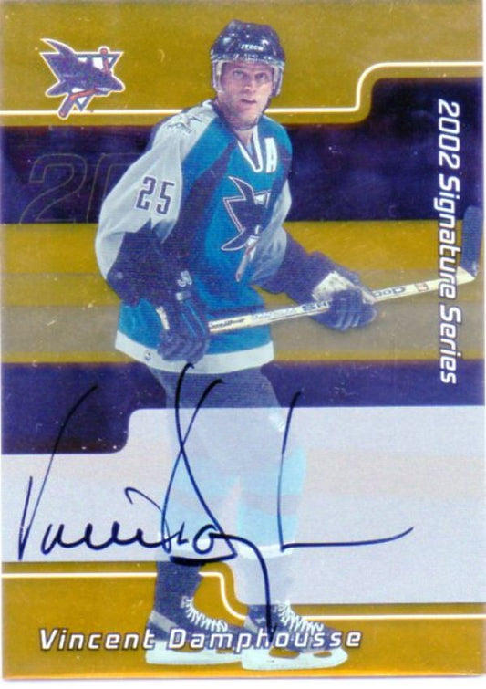 NHL 2001-02 BAP Signature Series Autographs Gold - No 195 - Vincent Damphousse