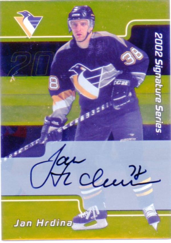 NHL 2001-02 BAP Signature Series Autographs Gold - No 023 - Jan Hrdina