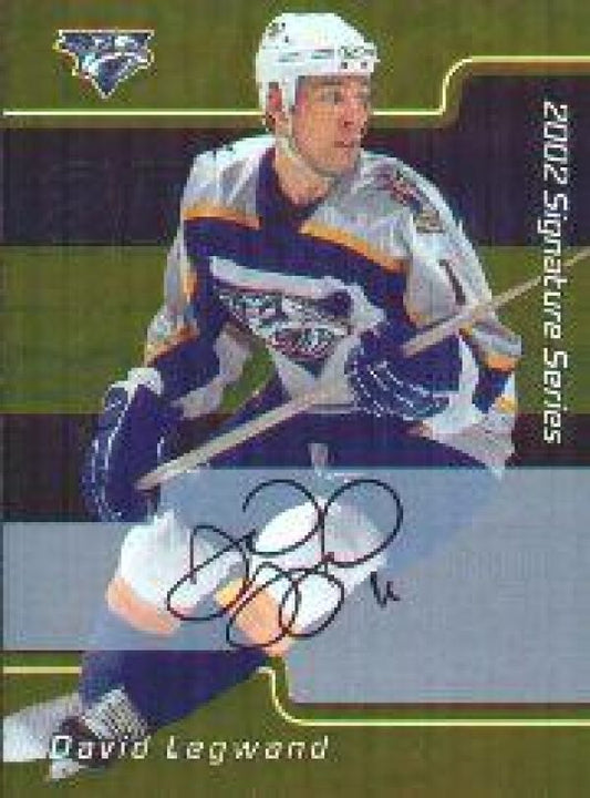 NHL 2001-02 BAP Signature Series Autographs Gold - No 028 - David Legwand