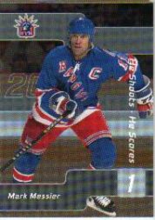 NHL 2001-02 BAP Signature Series He Shoots - He Scores Points - No 6 - Mark Messier