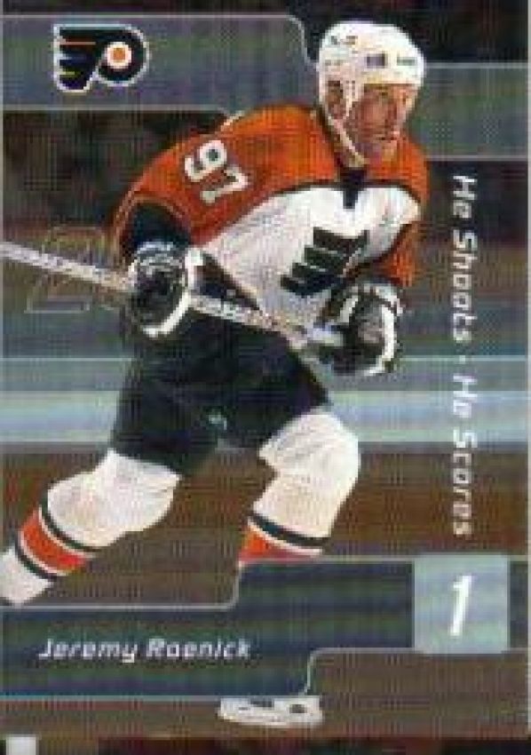 NHL 2001-02 BAP Signature Series He Shoots - He Scores Points - No 9 - Jeremy Roenick