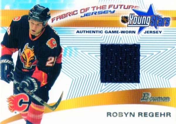 NHL 2001-02 Bowman YoungStars Relics - No FFJ-RR - Robyn Regehr