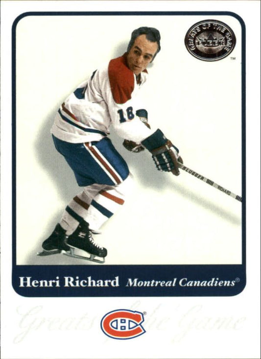 NHL 2001-02 Greats of the Game - No 13 - Henri Richard