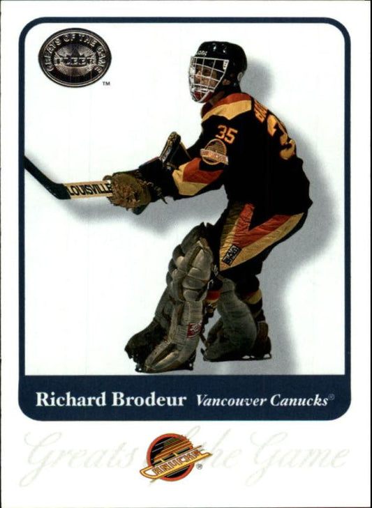 NHL 2001-02 Greats of the Game - No 48 - Richard Brodeur