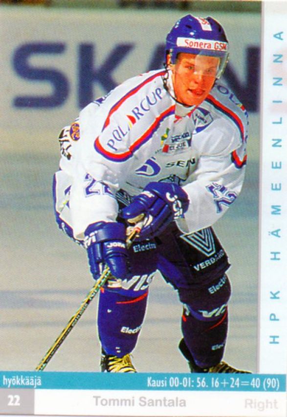 FIN/NHL 2001-02 Finnish Cardset - No 32 - Tommi Santala