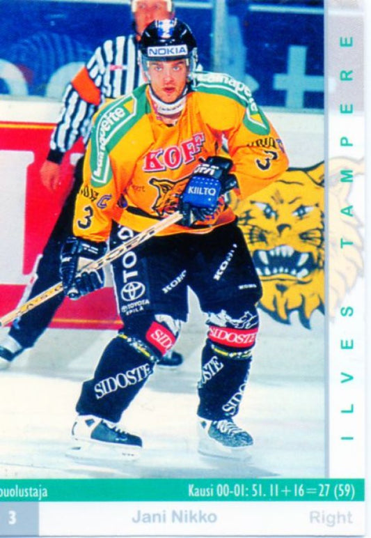 FIN/NHL 2001-02 Finnish Cardset - No 37 - Jani Nikko