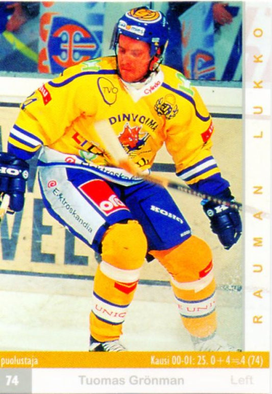 FIN/NHL 2001-02 Finnish Cardset - No 88 - Tuomas Grönman