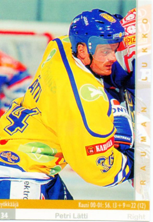 FIN/NHL 2001-02 Finnish Cardset - No 93 - Petri Lätti