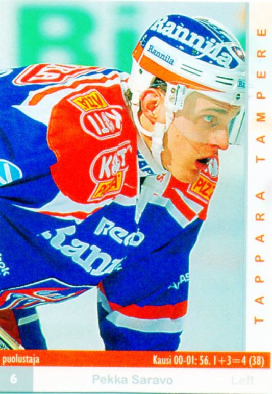 FIN/NHL 2001-02 Finnish Cardset - No 124 - Pekka Saravo