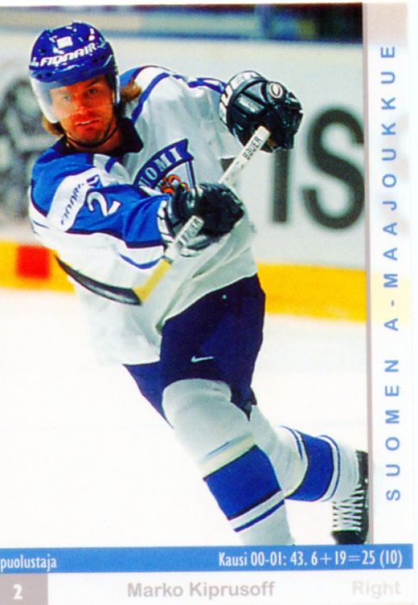 FIN/NHL 2001-02 Finnish Cardset - No 160 - Marko Kiprusoff