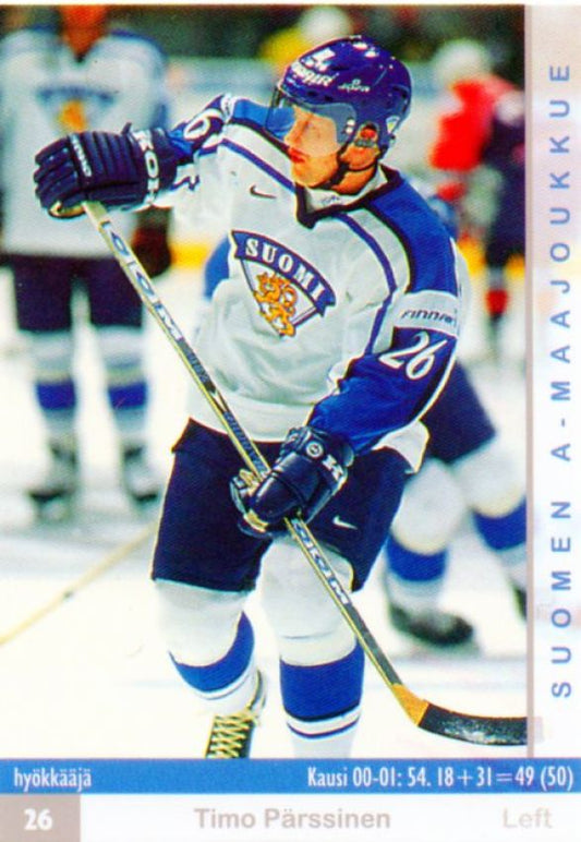 FIN/NHL 2001-02 Finnish Cardset - No 174 - Timo Pärssinen