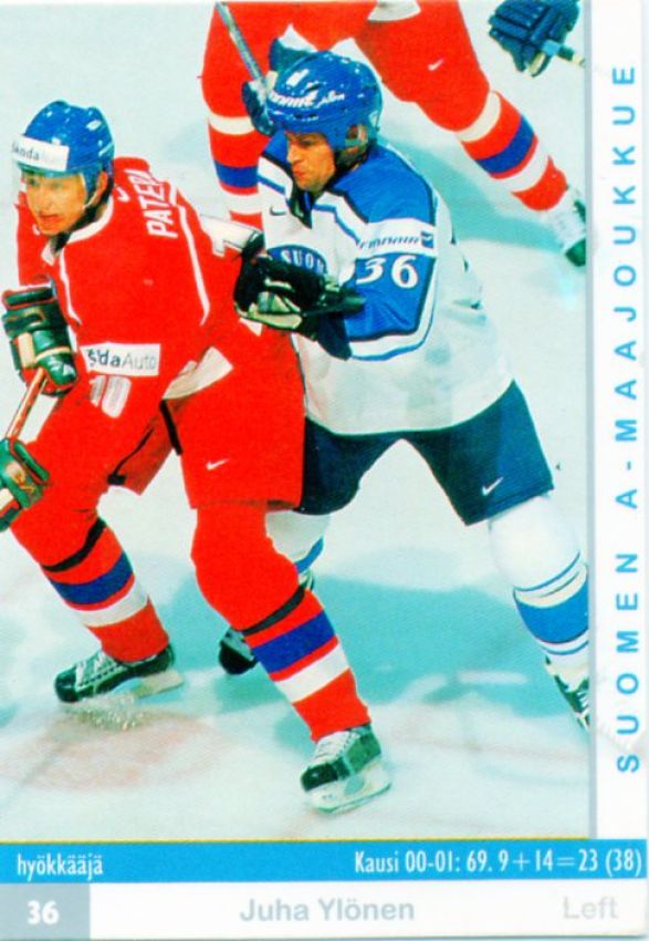 FIN/NHL 2001-02 Finnish Cardset - No 179 - Juha Ylönen