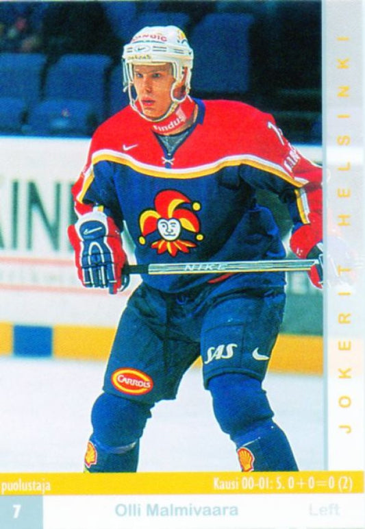 FIN/NHL 2001-02 Finnish Cardset - No 254 - Olli Malmivaara