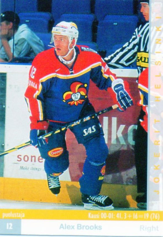 FIN/NHL 2001-02 Finnish Cardset - No 256 - Alex Brooks