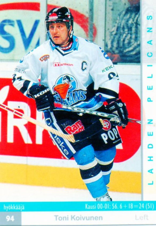 FIN/NHL 2001-02 Finnish Cardset - No 321 - Toni Koivunen