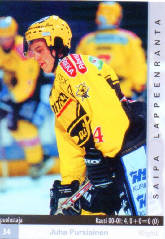 FIN/NHL 2001-02 Finnish Cardset - No 327 - Juha Pursiainen