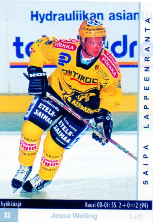 FIN/NHL 2001-02 Finnish Cardset - No 333 - Jesse Welling