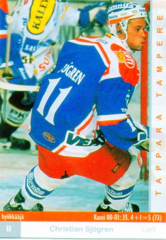 FIN/NHL 2001-02 Finnish Cardset - No 342 - Christian Sjögren