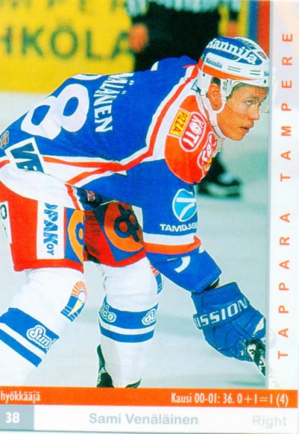 FIN/NHL 2001-02 Finnish Cardset - No 344 - Sami Venäläinen