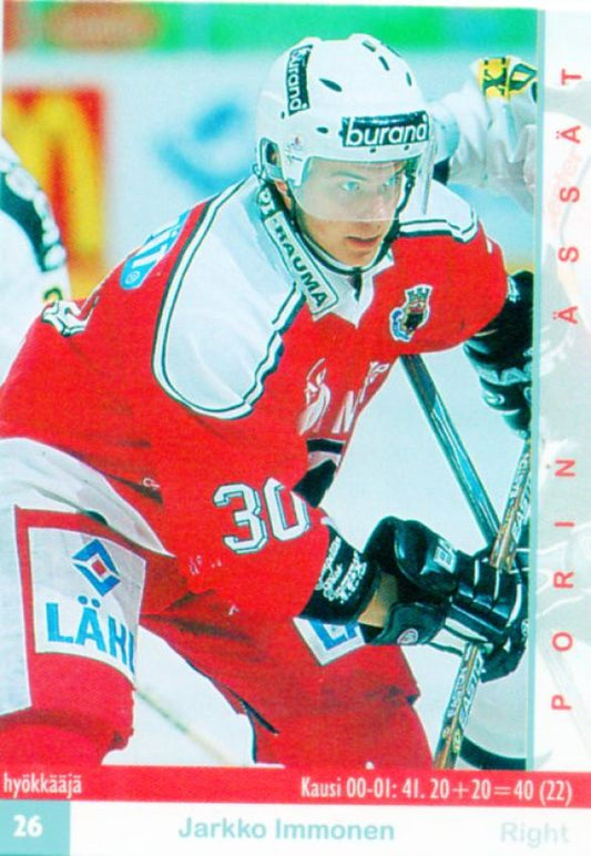 FIN/NHL 2001-02 Finnish Cardset - No 376 - Jarkko Immonen