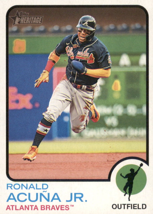 MLB 2022 Topps Heritage - No 223 - Ronald Acuna jr.