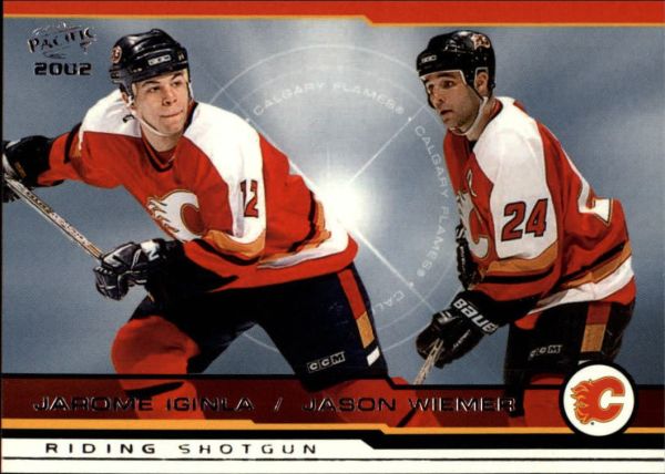 NHL 2001-02 Pacific - No. 405 - Jarome Iginla / Jason Wiemer