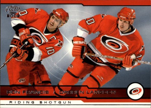 NHL 2001-02 Pacific - No 406 - Ron Francis / Darren Langdon