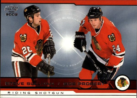 NHL 2001-02 Pacific - No 407 - Steve Sullivan / Bob Probert