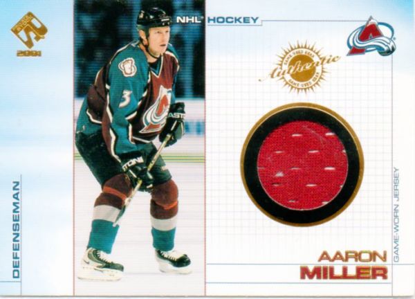 NHL 2000-01 Private Stock Game Gear - No 27 - Aaron Miller