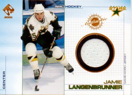 NHL 2000-01 Private Stock Game Gear - No 37 - Jamie Langenbrunner