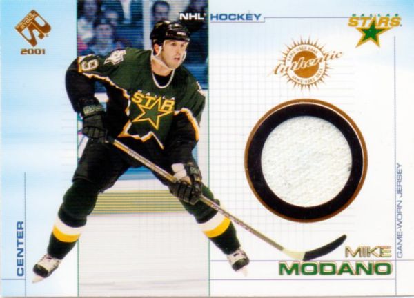 NHL 2000-01 Private Stock Game Gear - No 39 - Mike Modano