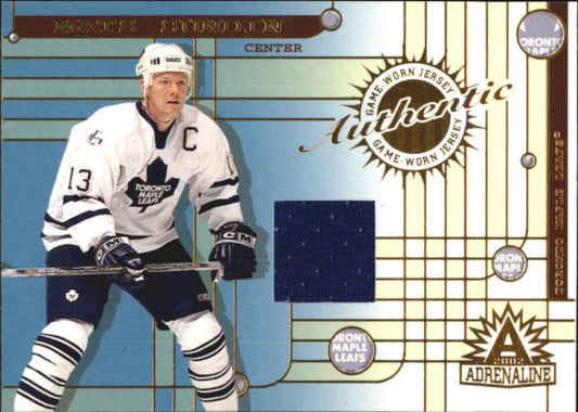 NHL 2001-02 Pacific Adrenaline Jerseys - No 47 - Mats Sundin