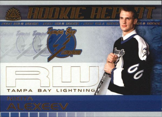 NHL 2001-02 Pacific Adrenaline Rookie Report - No 19 - Nikita Alexeev