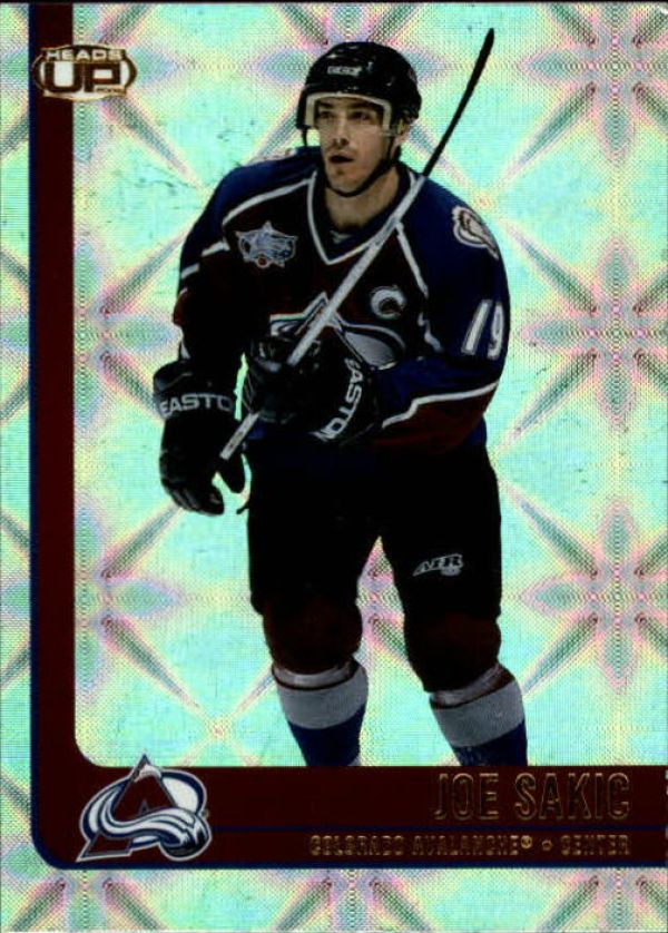 NHL 2001-02 Pacific Heads Up - No 26 - Joe Sakic