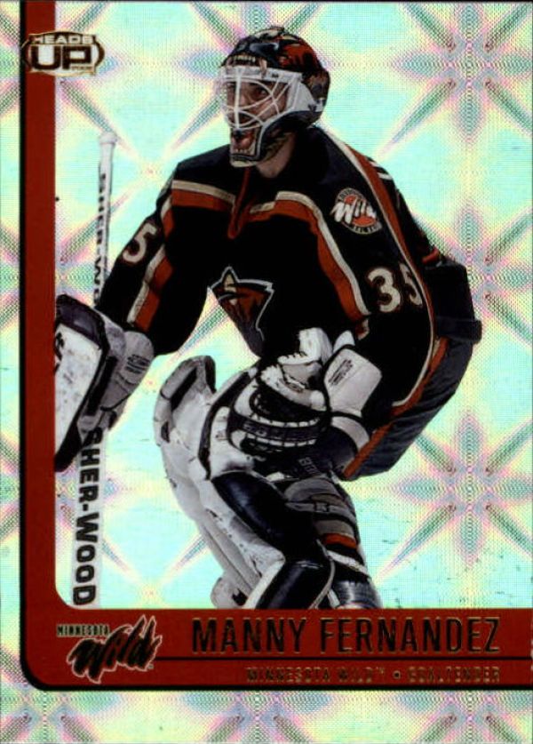 NHL 2001-02 Pacific Heads Up - No 48 - Manny Fernandez