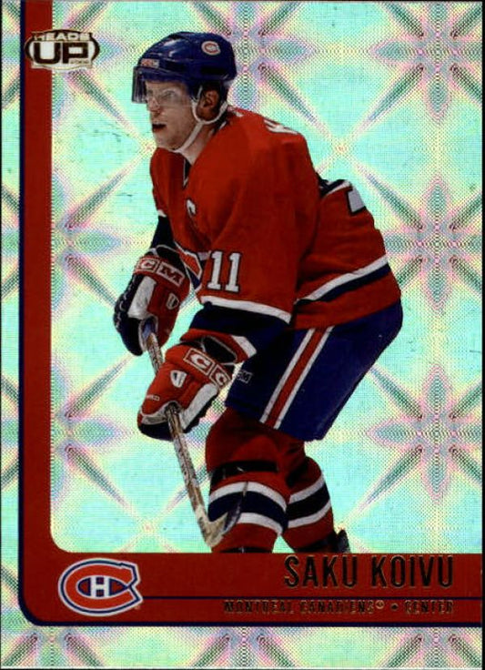 NHL 2001-02 Pacific Heads Up - No 50 - Saku Koivu