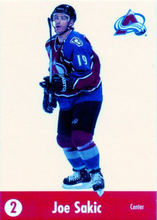 NHL 2001-02 Parkhurst He Shoots - He Scores Points - No 14 - Joe Sakic