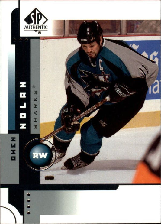 NHL 2001-02 SP Authentic - No 72 - Owen Nolan