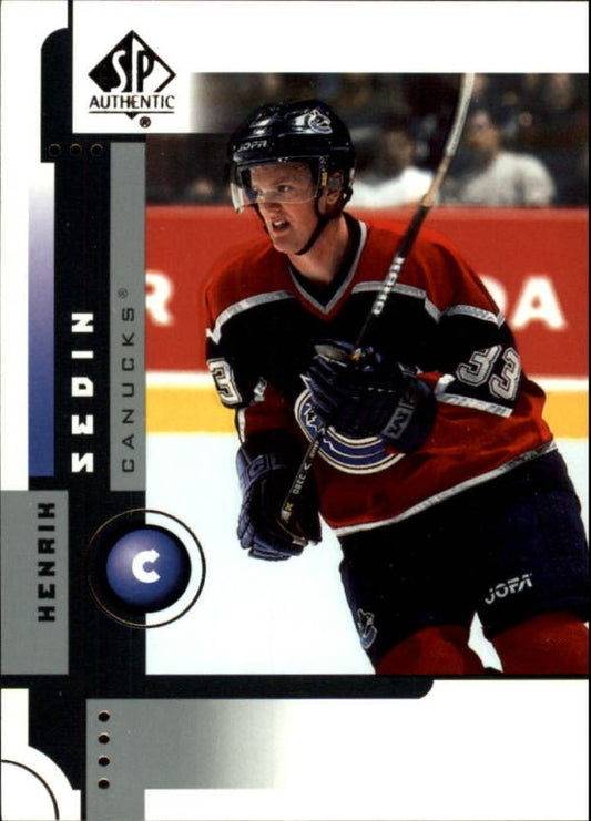 NHL 2001-02 SP Authentic - No  87 - Henrik Sedin