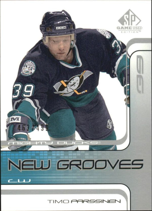 NHL 2001-02 SP Game Used - No 62 - Timo Parssinen